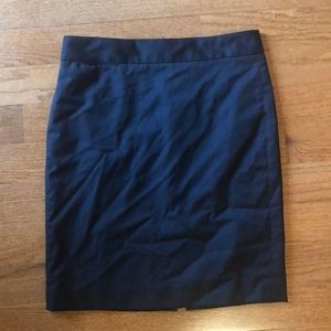 JCrew Wool Black Pencil Skirt Sz8